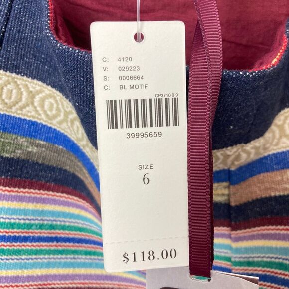 NWT Anthropologie Chloe Oliver Hayley Skater Mini Skirt Multicolor Striped sz 6 - Picture 5 of 10